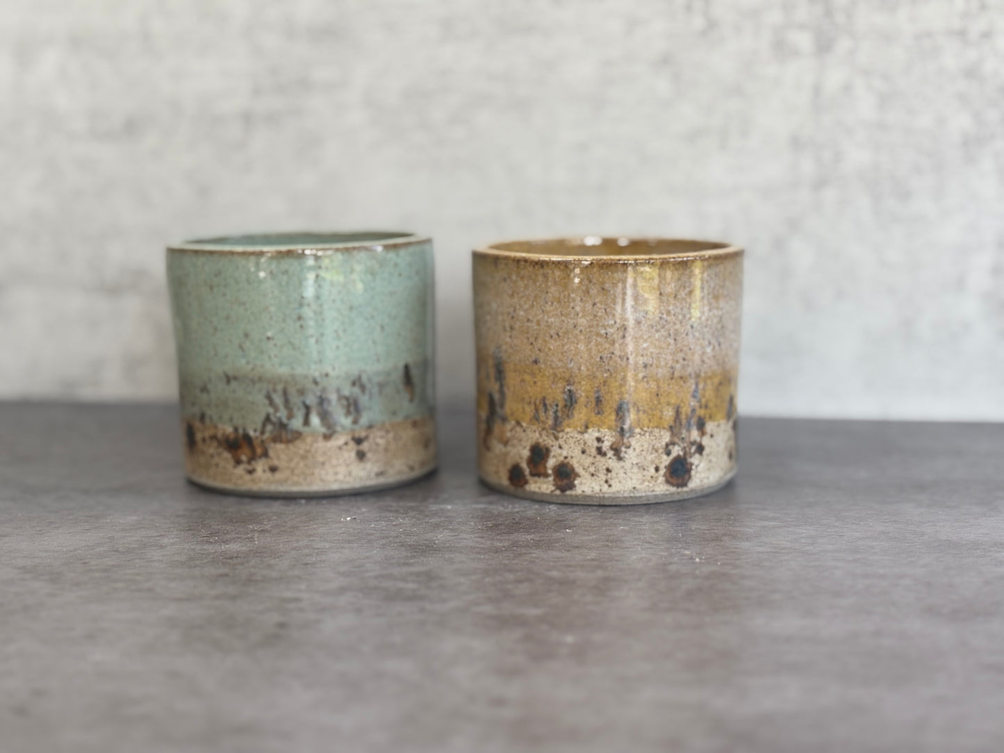 Set of two espresso tumblers