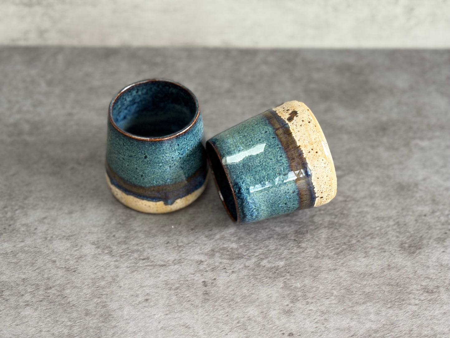 Set of two expresso shot cups
