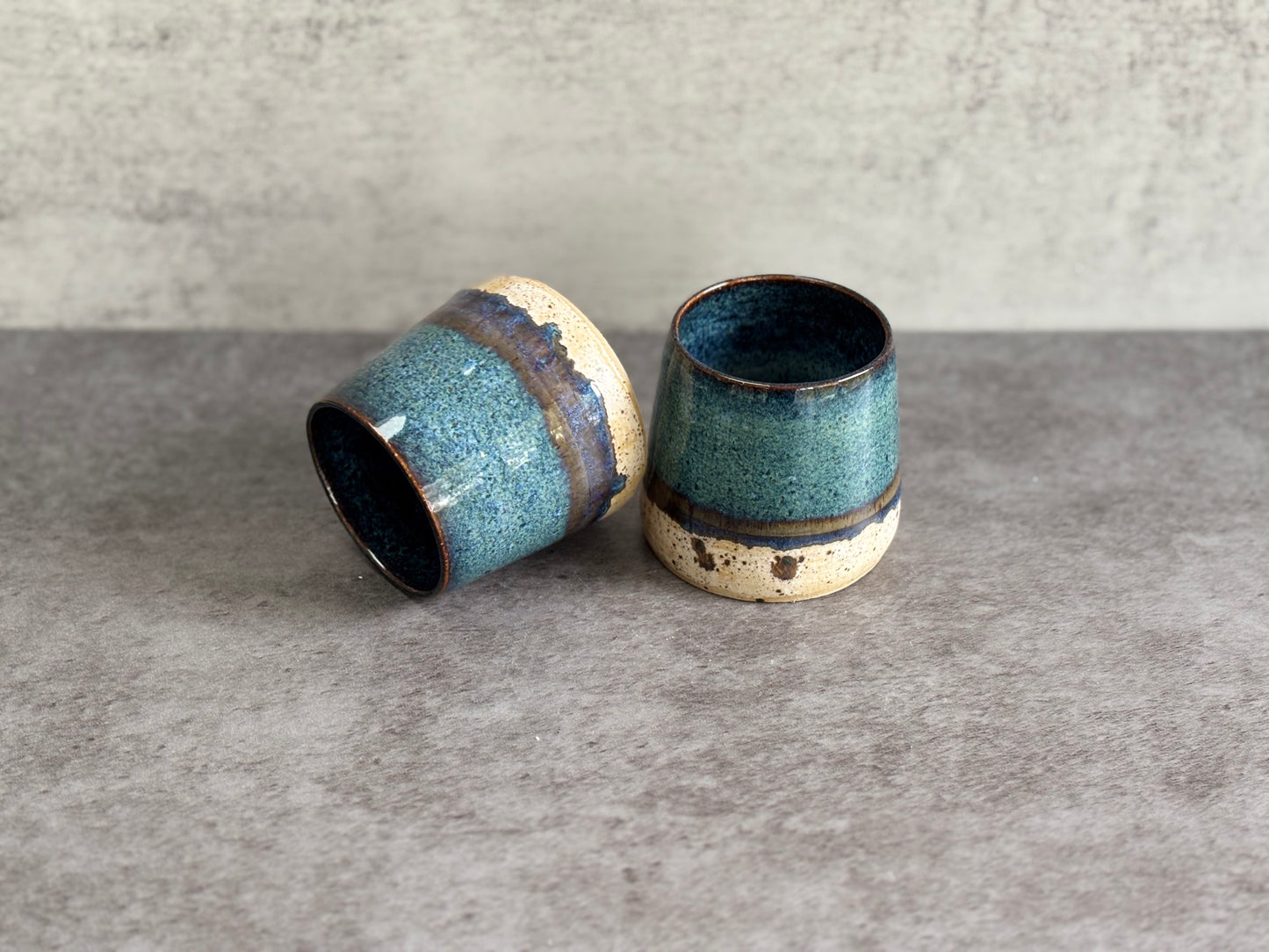 Set of two expresso shot cups