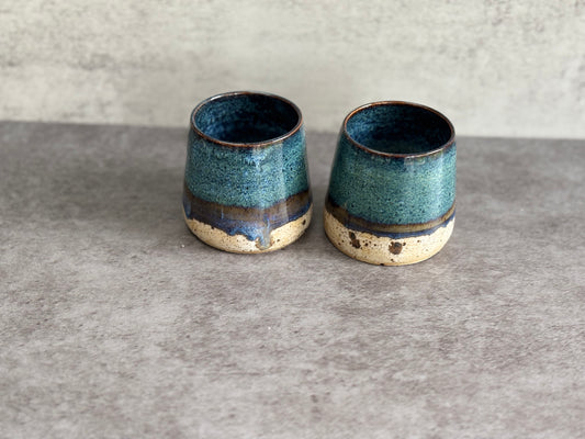 Set of two expresso shot cups