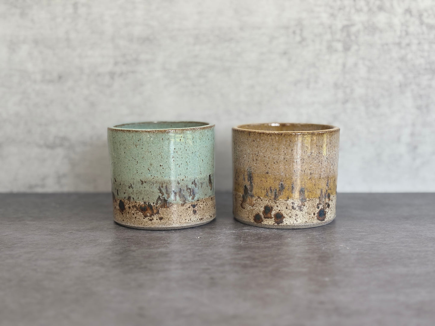 Set of two espresso tumblers